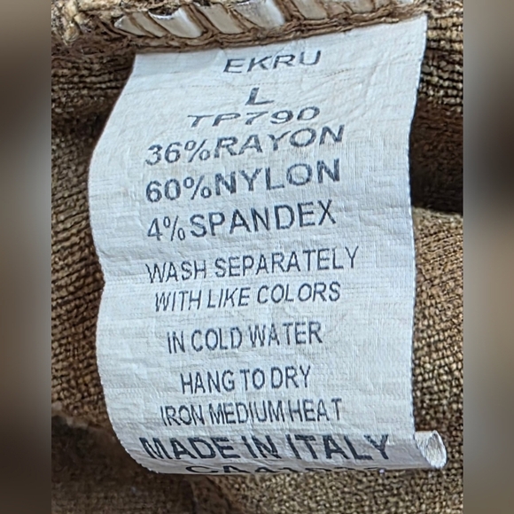 EKRU Micro Corduroy,  Drawstring Pants, Caramel Colour, Lg - Picture 6 of 6